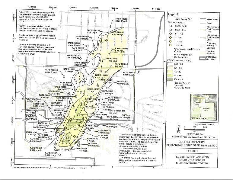 EDB Plume Map