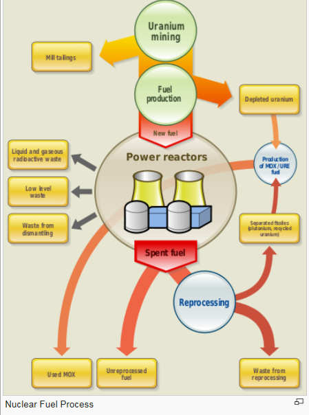 Nuclear fuel process schematic