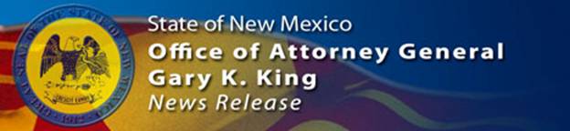 [State of New Mexico, Office of the Attorney General - Banner]